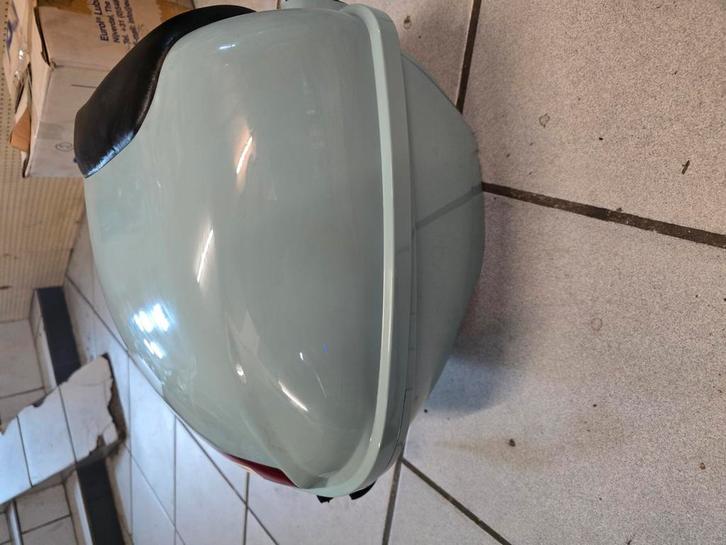 Topkoffer baby blauw, Fietsen en Brommers, Brommeronderdelen | Scooters, Nieuw, Overige merken, Overige typen, Ophalen of Verzenden