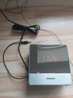 Spiegel wekker radio Philips AJ3231/12, Elektronische apparatuur, Wekkers, Ophalen of Verzenden, Gebruikt, Digitaal