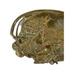 Art Nouveau koperen Najade godin van de zee dienbladplaat, Antiek en Kunst, Antiek | Brons en Koper, Ophalen of Verzenden, Koper