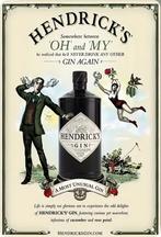 Reclamebord vintage Hendrick’s Gin 2 - mancave poolhouse new, Ophalen of Verzenden, Nieuw, Reclamebord