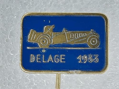 SP2159 Speldje Delage 1933 blauw, Collections, Broches, Pins & Badges, Utilisé, Enlèvement ou Envoi