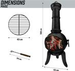 Patio Kachel Open haard Tuin Terras Vuurplaats Vuurkorf Hout, Tuin en Terras, Ophalen