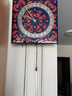 Vintage wandklok met slinger en gewichten, Ophalen, Zo goed als nieuw, Wandklok