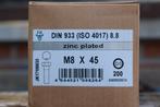 Bouten M8 x 45 - groot lot / per 200, Doe-het-zelf en Bouw, Ophalen, Nieuw, Bouten of Moeren