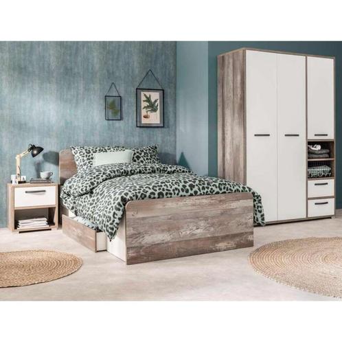 tienerkamer, Huis en Inrichting, Slaapkamer | Complete slaapkamers, Zo goed als nieuw, Twijfelaar, Ophalen