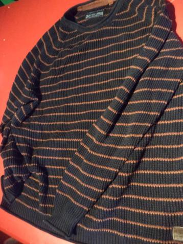 pull homme Angelo Litrico rayure large, Enlèvement ou Envoi, Autres couleurs, Angelo Litrico, Taille 52/54 (L)