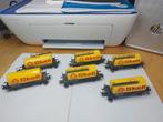 Marklin Ho set van 6 Shell-auto's, Wisselstroom, Wagon, Ophalen of Verzenden, Zo goed als nieuw