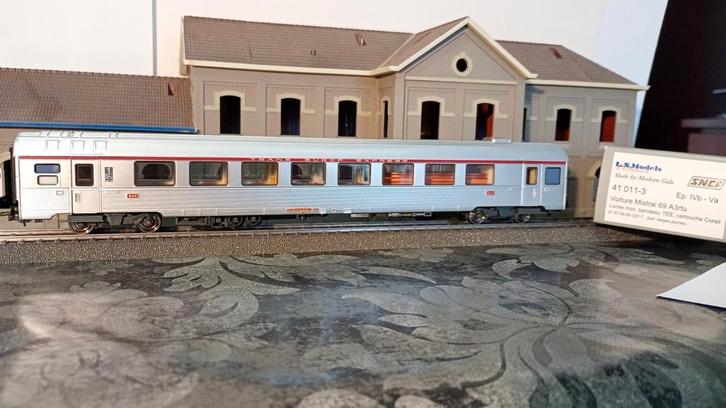 SNCF sncb LS models 41011-3 bar A3rtu TEE Mistral, Hobby en Vrije tijd, Modeltreinen | H0, Nieuw, Wagon, Gelijkstroom, Overige merken