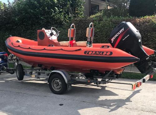 Rib Tornado 5.4, Watersport en Boten, Rubberboten, Gebruikt, Overige merken, Overige materialen, 70 tot 120 pk, Benzine, Ophalen