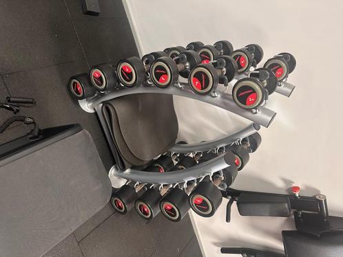 Life Fitness Dumbell set met rek 2-20kg, Sport en Fitness, Fitnessmaterialen, Ophalen