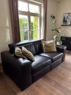 Natuzzi lederen tweezit bruin, Ophalen, Gebruikt, Tweepersoons, Leer