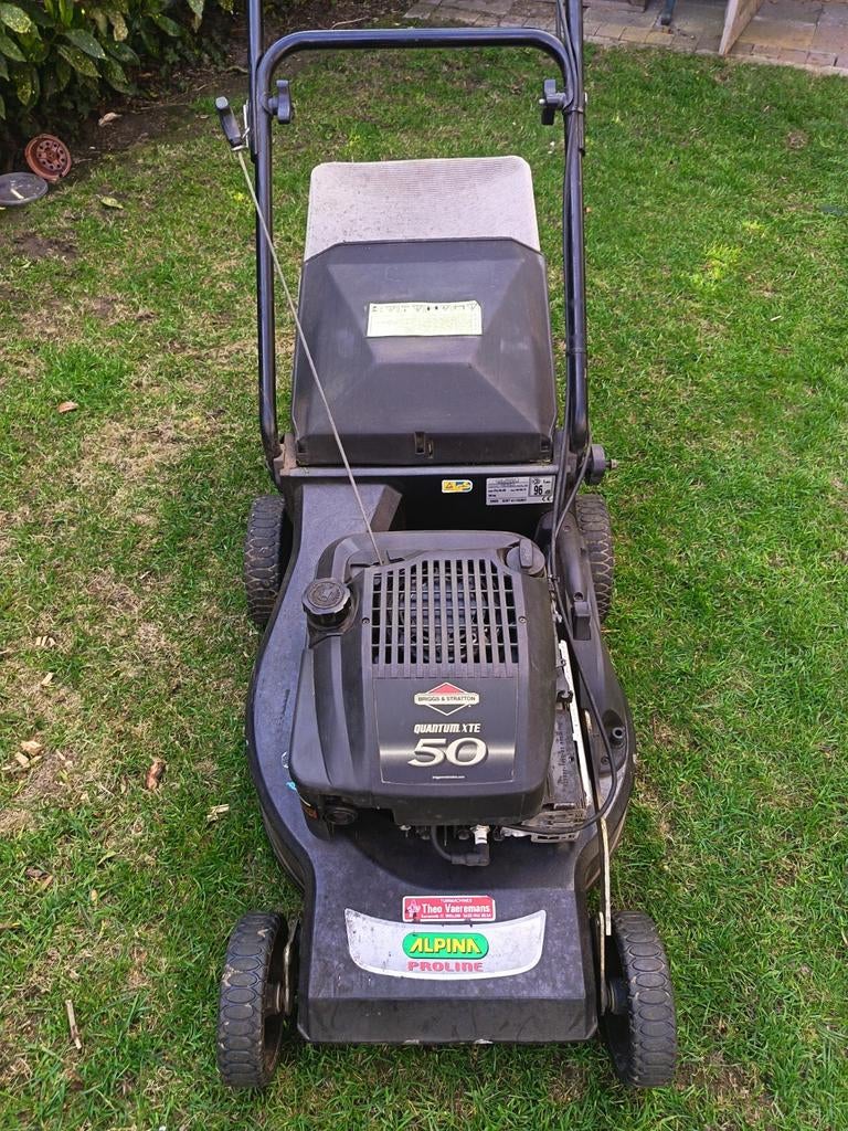 Grasmaaier zelftrekkend, Ophalen