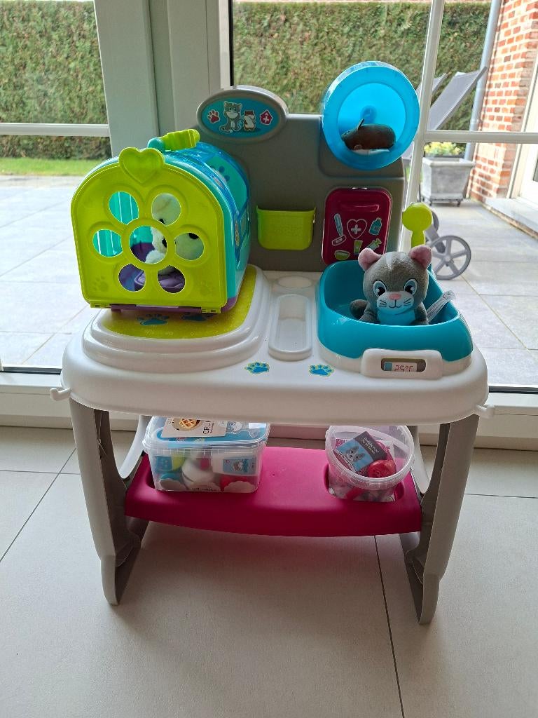 Dierenkliniek Smoby inclusief accessoires, Enlèvement, Comme neuf
