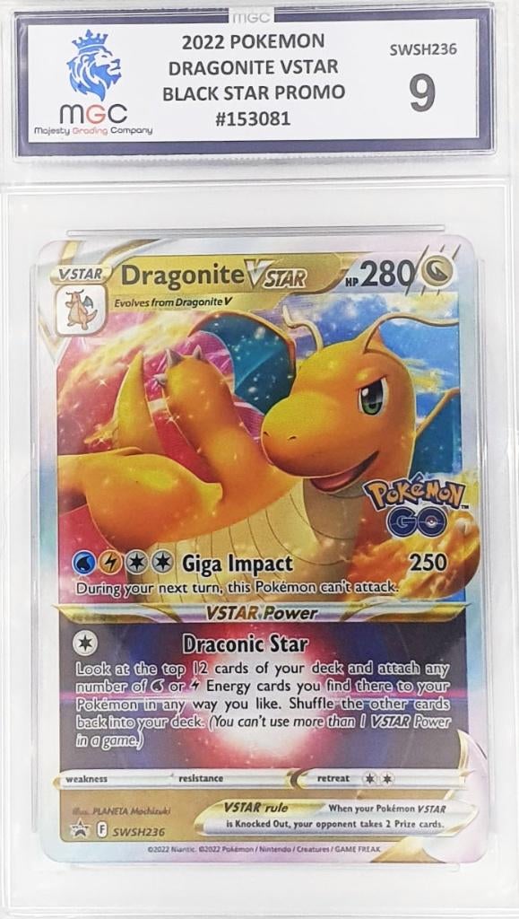 2022 Pokemon - Dragonite Vstar - Black Star Promo - 9, Hobby en Vrije tijd, Verzamelkaartspellen | Pokémon, Nieuw, Losse kaart