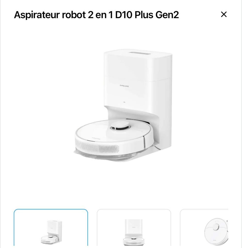 Aspirateur robot Dreame, Enlèvement, Comme neuf