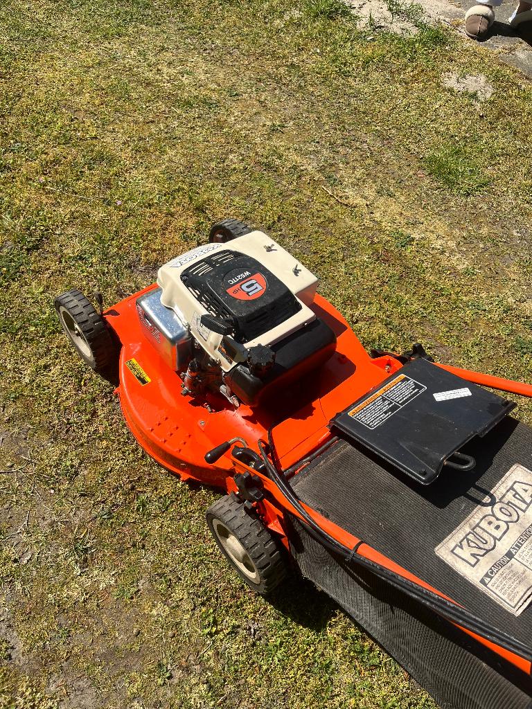 grasmaaier, Ophalen, Gebruikt, Benzine-grasmaaier, Opvangzak