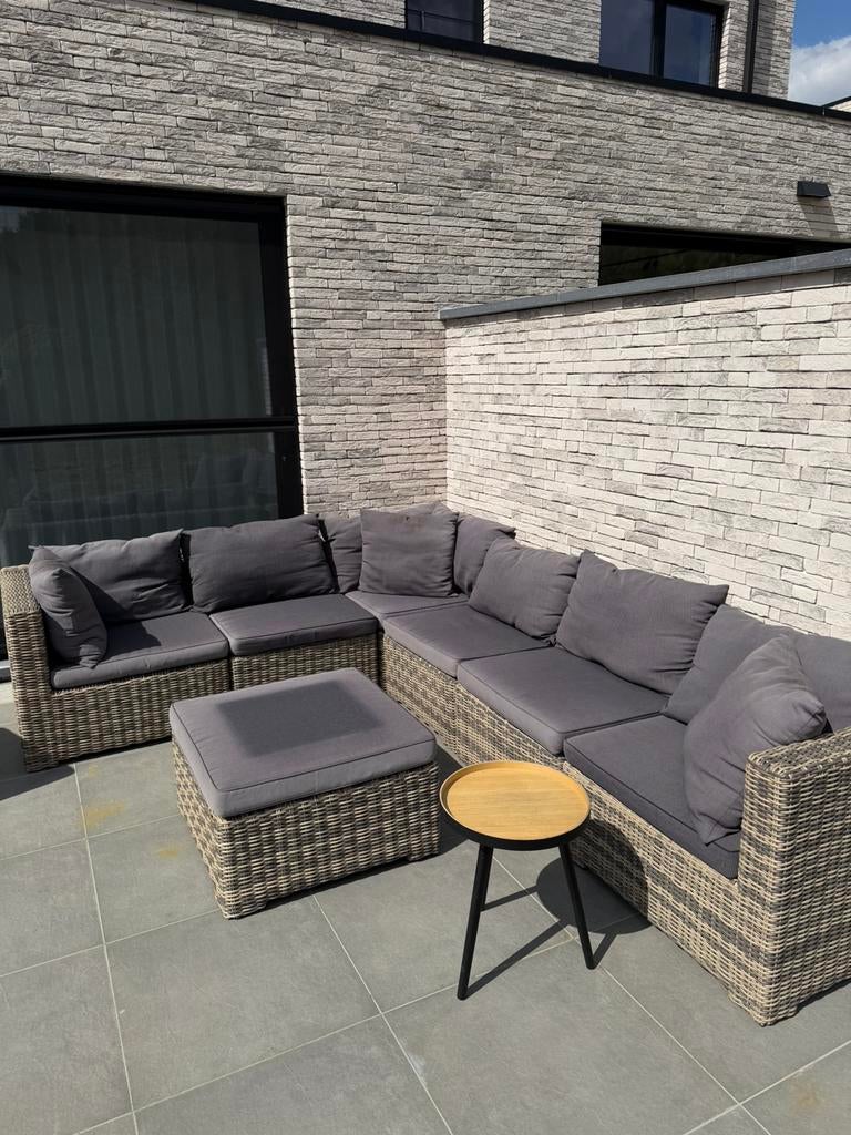 Lounge set, Tuin en Terras, Ophalen, Zo goed als nieuw, Wicker, Loungeset