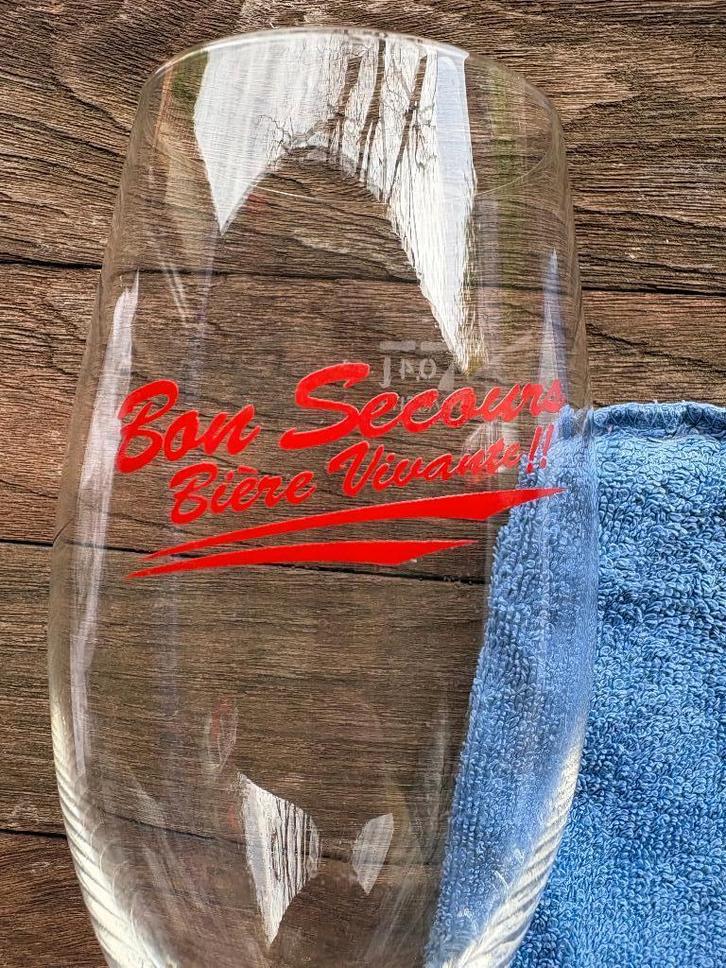 Bon Secours - Bière Vivante, Collections, Marques de bière, Utilisé, Verre ou Verres, Autres marques, Envoi