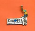 Pins Cyclisme Tour De France Radio Europe 1 Zamac Ab739, Verzamelen, Verzenden, Zo goed als nieuw, Sport, Speldje of Pin