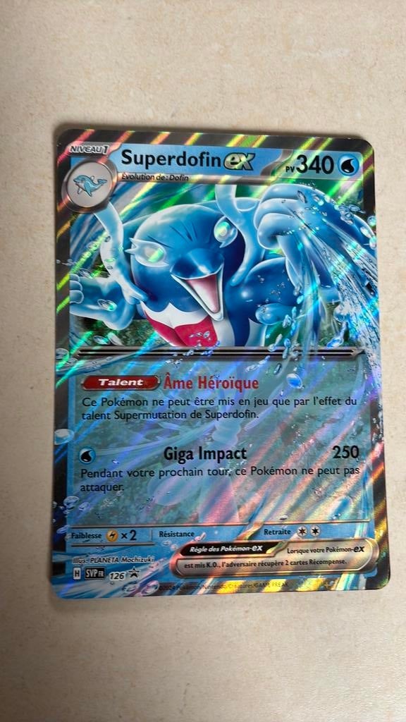 Une grande carte Pokémon, Ophalen of Verzenden, Zo goed als nieuw