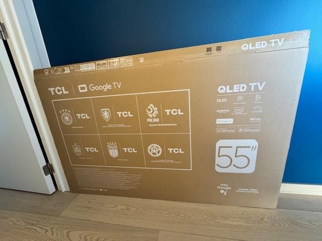 TCL 55T8C Smart TV QLED 4K 55inch, QLED, Nieuw, 40 tot 60 cm, 4k (UHD)