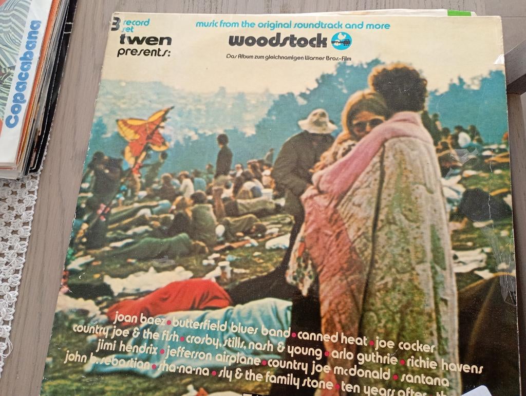 Woodstock 3 lp's, Verzenden, 1960 - 1969, Gebruikt, 12 inch