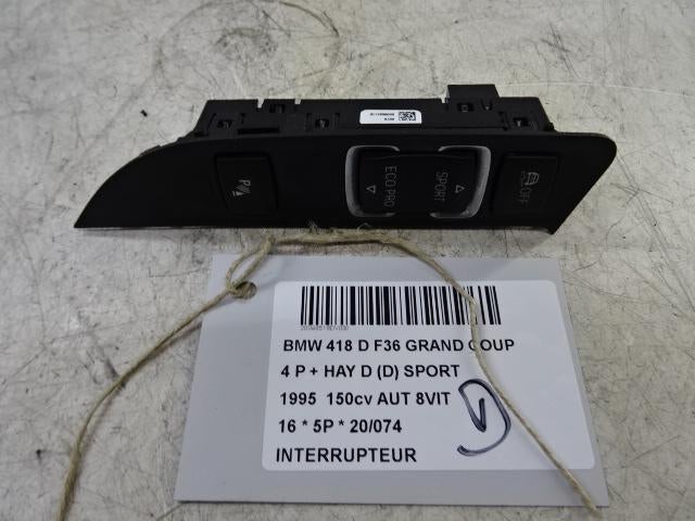 SCHAKELAAR BMW 4 serie Gran Coupe (F36) (925291203K), Auto-onderdelen, Dashboard en Schakelaars, BMW, Gebruikt