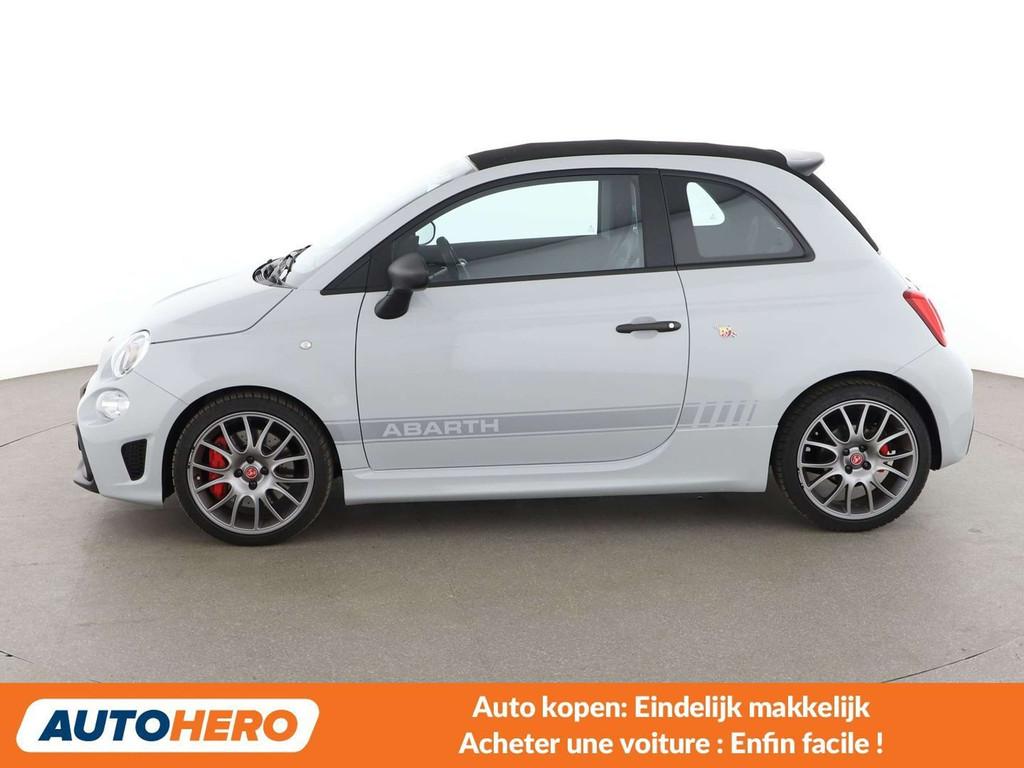 Abarth 695C 1.4 Turbo (bj 2022, automaat), Auto's, 4 zetels, Cabriolet, 164 g/km, Leder