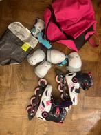 Kit roller fille - taille ajustable de 32 a 34, Enlèvement, Utilisé, Rollers 4 roues en ligne, Autres marques