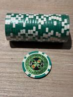 Poker chips - waarde 25 - groen, Hobby en Vrije tijd, Ophalen of Verzenden, Nieuw