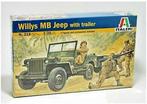 ITALERI 0314 WILLYS MB JEEP WITH TRAILER échelle 1/35, 1:32 tot 1:50, Nieuw, Ophalen of Verzenden, Italeri