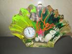 Schelp in kunsthars met zee tafereel en thermometer, Antiek en Kunst, Ophalen of Verzenden