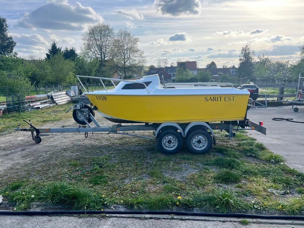 Plezierboot 15pk, Watersport en Boten, Speedboten, Ophalen, Gebruikt, Minder dan 70 pk, 3 tot 6 meter