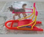 Barbie : Sindy husky hond met slee, Kinderen en Baby's, Ophalen of Verzenden, Barbie