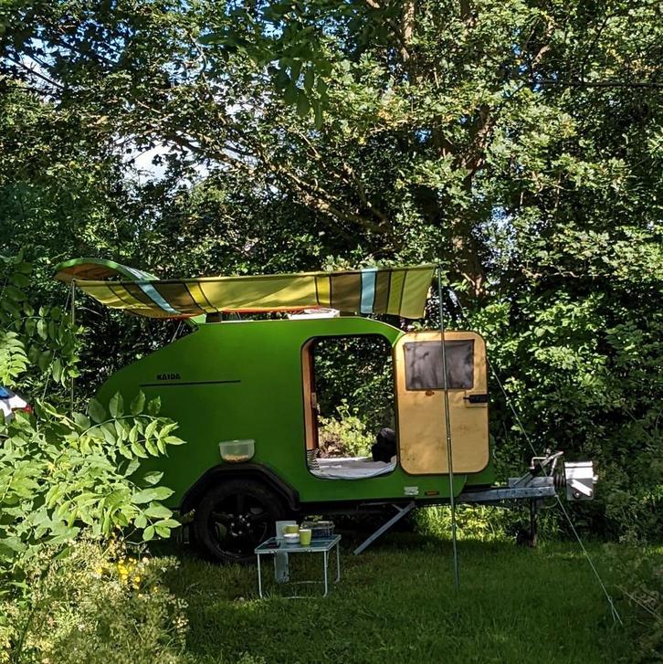 Teardrop KAIDA - Mini caravan, Caravans en Kamperen, Caravans, Particulier, tot en met 2, tot 500 kg, tot 4 meter, Disselslot