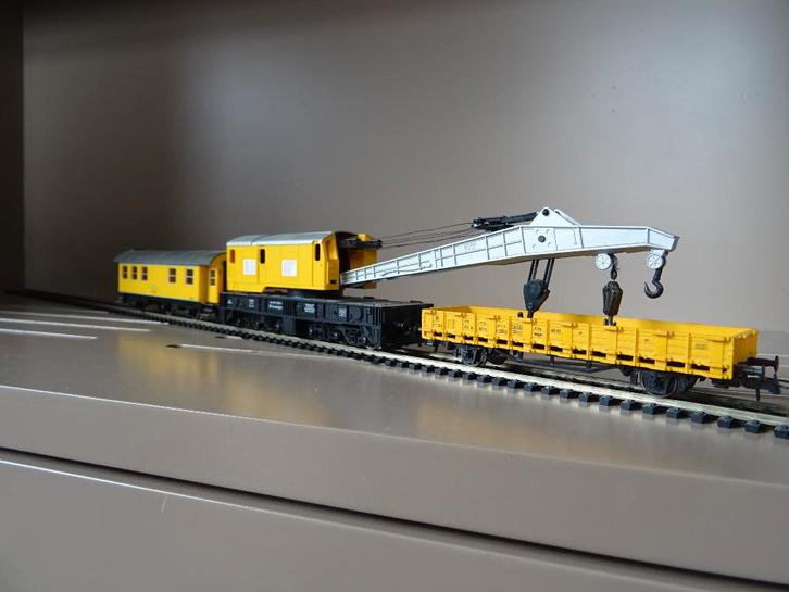 Grue ferroviaire avec wagons associés - Roco - HO, Hobby & Loisirs créatifs, Trains miniatures | HO, Utilisé, Wagon, Roco, Enlèvement ou Envoi