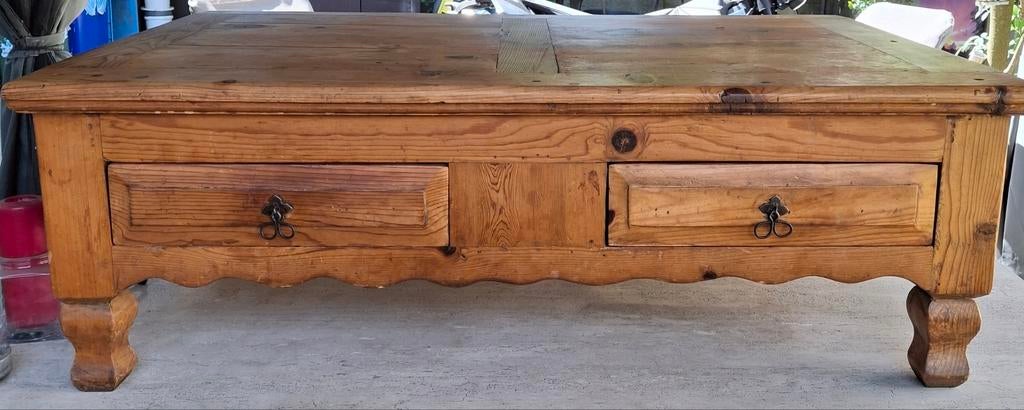 Salontafel met 2 lades, Ophalen