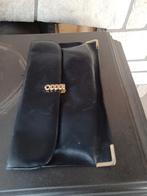 zwarte lederen handtas, Handtassen en Accessoires, Tassen | Damestassen, Ophalen, Gebruikt, Zwart, Handtas