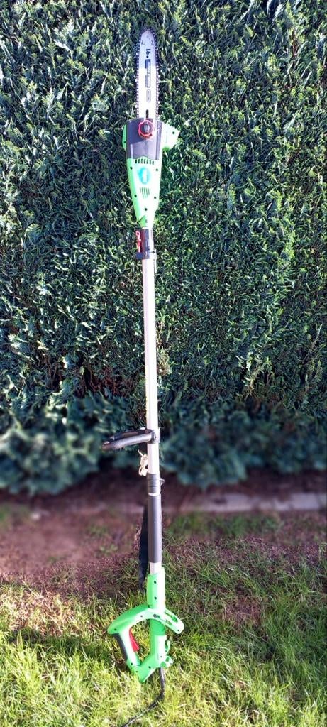 Elektrische kettingzaag + kettingslijptool, Doe-het-zelf en Bouw, Gereedschap | Zaagmachines, Ophalen, Kettingzaag