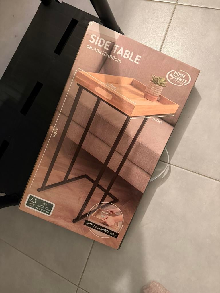 Side table - nieuw in de verpakking, Huis en Inrichting, Ophalen, Nieuw