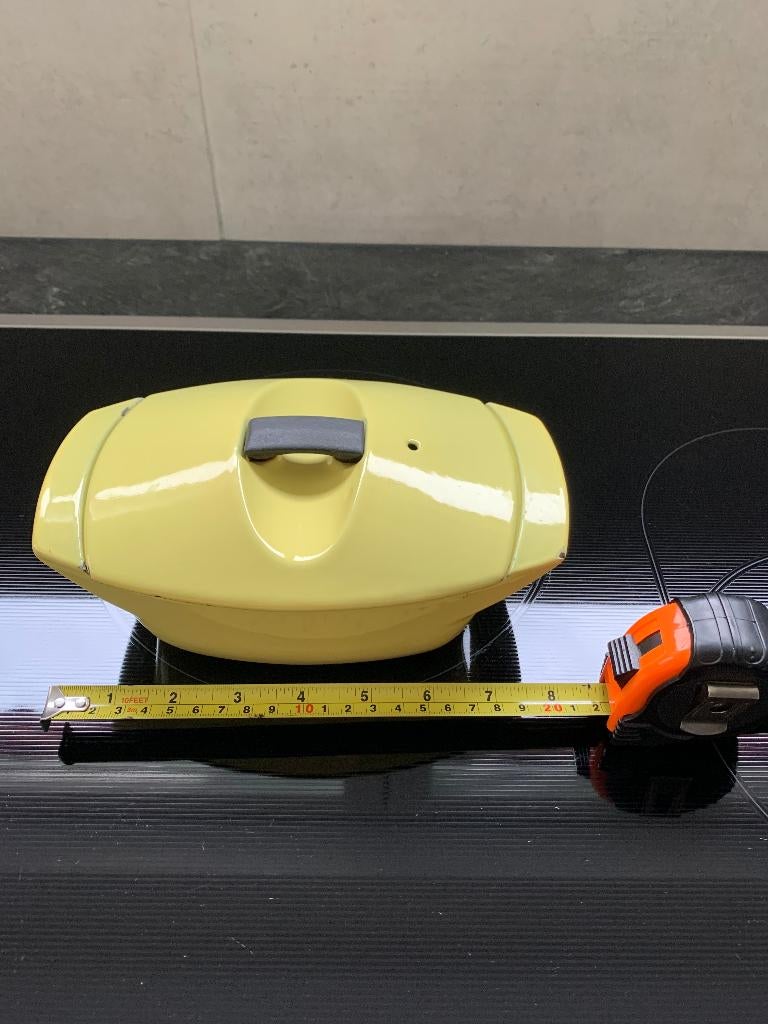 Casserole LE Creuset Raymond Loewy La coquelle, Enlèvement ou Envoi, Utilisé, Plaque céramique, Fonte