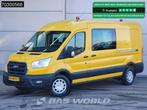Ford Transit 130pk Dubbel Cabine 2x Schuifdeur L3H2 Trekhaak, Autos, Camionnettes & Utilitaires, Achat, Euro 6, Entreprise, 7 places