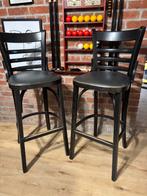 10 Chaises hautes ou tabourets de bar/bistrot, Maison & Meubles, Avec repose-pieds, Enlèvement, Utilisé, Bois