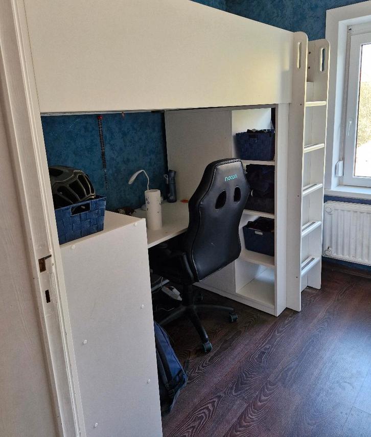 Lit bureau ikea, Enfants & Bébés, Chambre d'enfant | Lits superposés & Lits mezzanines, Comme neuf, Lit mezzanine, Enlèvement