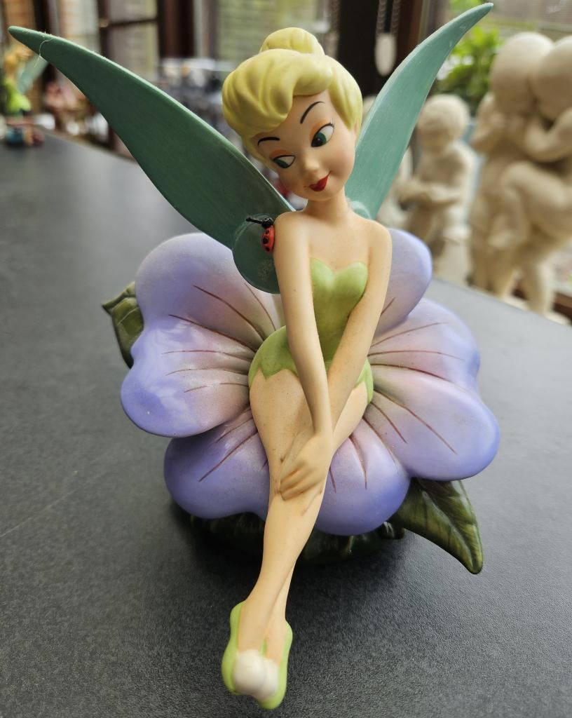 Disney beeldje Tinkerbel Enchanting Encounter, Verzamelen, Disney, Ophalen of Verzenden, Overige figuren, Zo goed als nieuw, Beeldje of Figuurtje