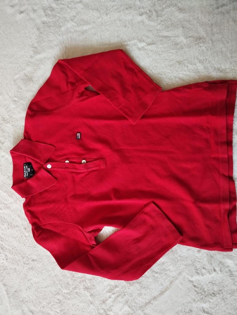 Polo rood Polo Jeans Ralph Lauren, Lange mouw, Maat 36 (S), Gedragen, Rood