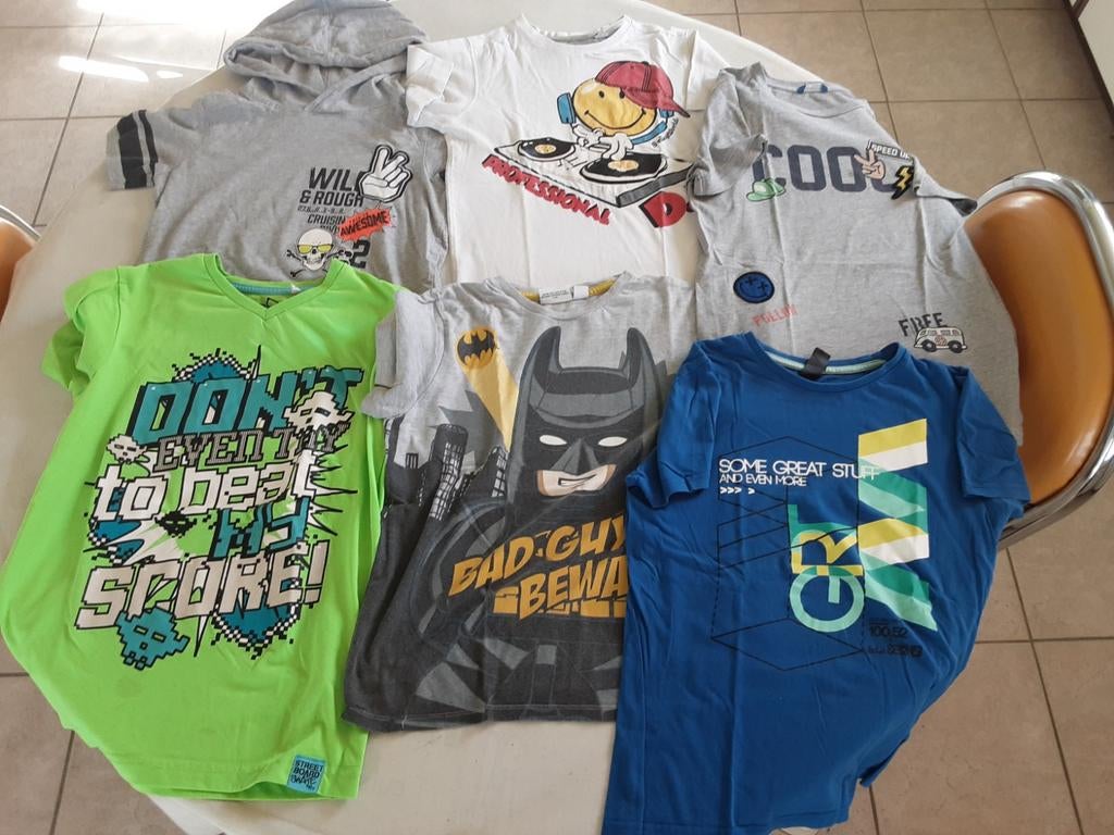 6 t’shirts maat 146, Ophalen of Verzenden, Gebruikt
