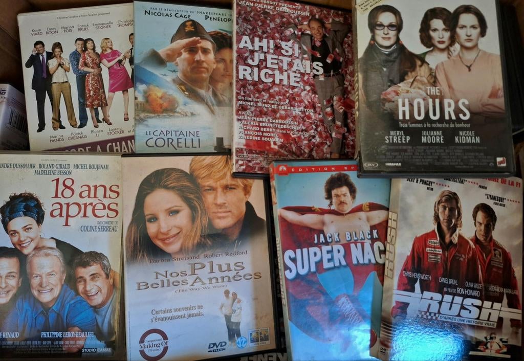 Lot 1450 x Dvd - Originelen - Ondertitels Français, Ophalen, Gebruikt, Alle leeftijden, Boxset