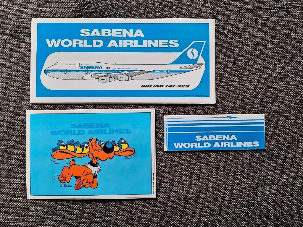 Roba Bollie en Billie Sabena - 3 stickers (1989), Verzamelen, Ophalen of Verzenden, Overige figuren, Zo goed als nieuw, Plaatje, Poster of Sticker