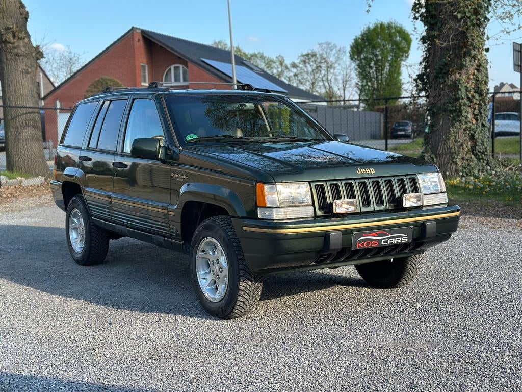 Jeep Grand Cherokee/5.2 V8/4X4/Limited/1995/OLDTIMER, Auto's, Jeep, Automaat, 8 cilinders, 2500 kg, Leder